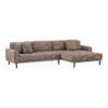 lido-hjrevendt-loungesofa-i-brun-fljl-med-sorte-trben-fra-house-nordic-1301617-3 Lido Højrevendt Loungesofa Brun Fløjl Sorte