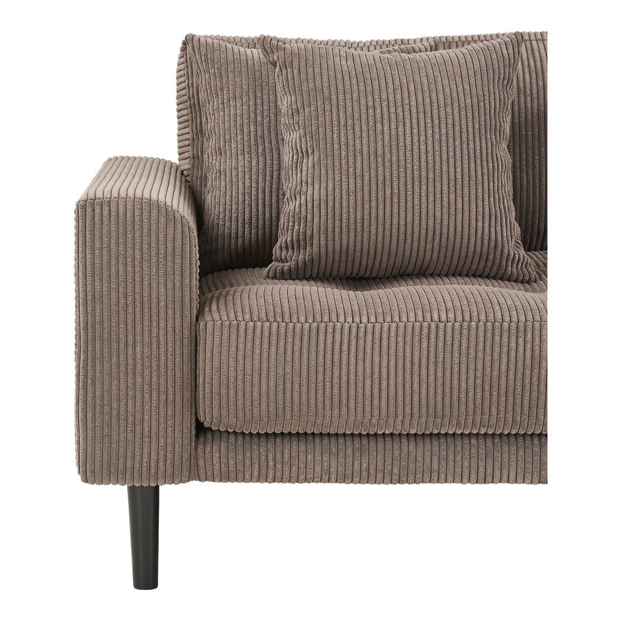 lido-hjrevendt-loungesofa-i-brun-fljl-med-sorte-trben-fra-house-nordic-1301617-4 Lido Højrevendt Loungesofa Brun Fløjl Sorte
