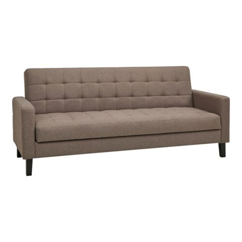 Milton Sovesofa Opbevaring Brun Polyester Sorte