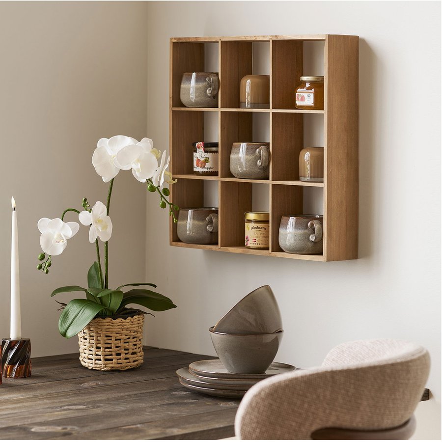 Moss Væghylde Natur Fyrretræ L10Xb46Xh46 Cm