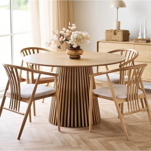 Osaka Spisebord Natur Egefiner Mdf Ø120Xh75Cm