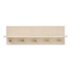 Rocca Væghylde Knager Beige Mdf L12Xb50Xh16Cm