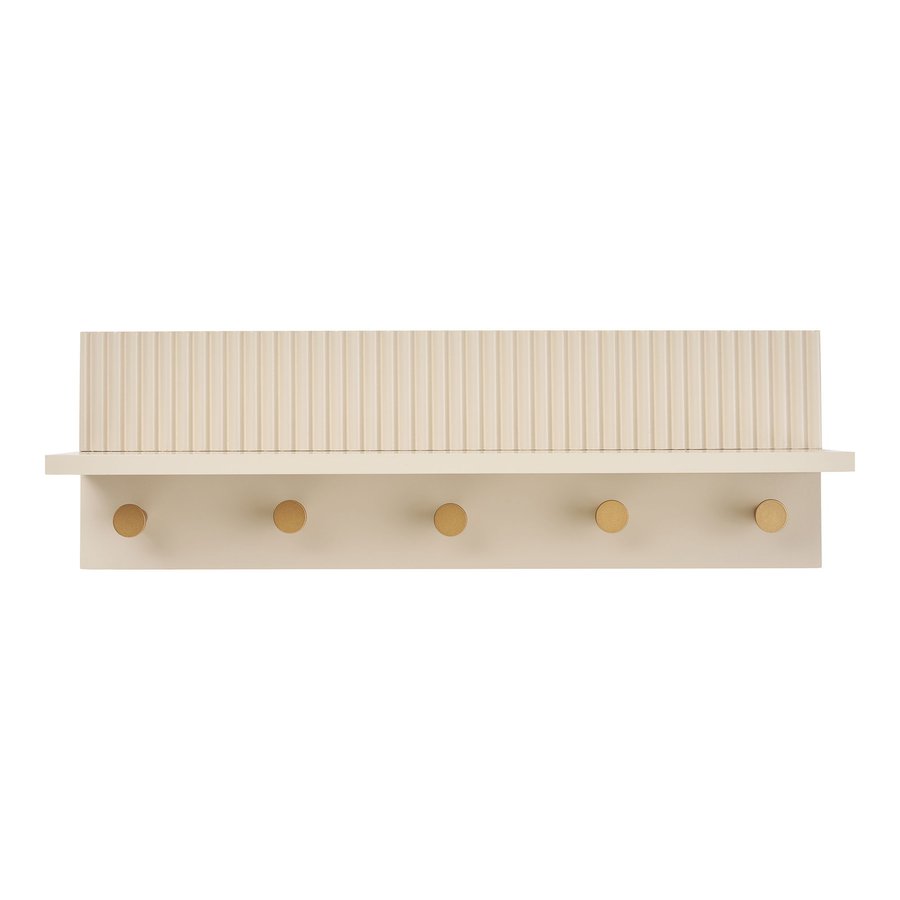 Rocca Væghylde Knager Beige Mdf L12Xb50Xh16Cm