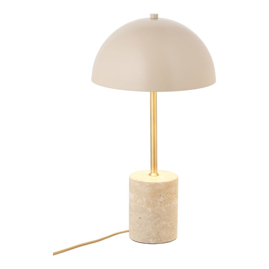 Sheffield Bordlampe Beige Marmor Stål L25Xb25Xh45Cm