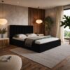 Slim Model 9 Polstret Sengeramme Med Opbevaring Fra CozyQuilt Sleep | Håndlaves i Møbelstof, Fløjl, Velour & Læder hos uniquebeds, home & living 4