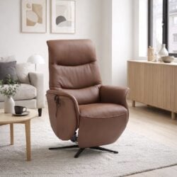 Brun Semi Aniline Leather