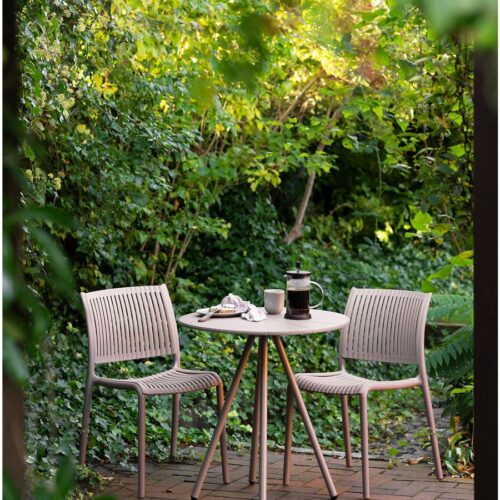 Barletta Cafebord Taupe Ø70Xh73