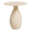 Calais Hjørnebord Off White Ø36Xh40Cm