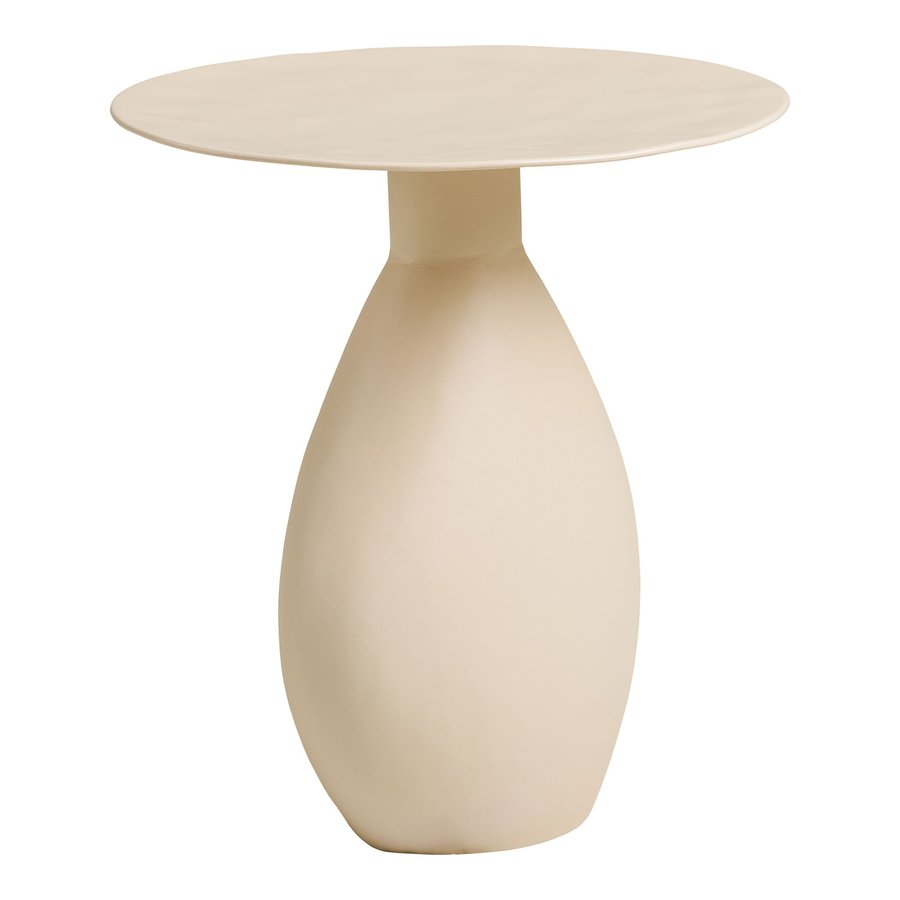 Calais Hjørnebord Off White Ø36Xh40Cm