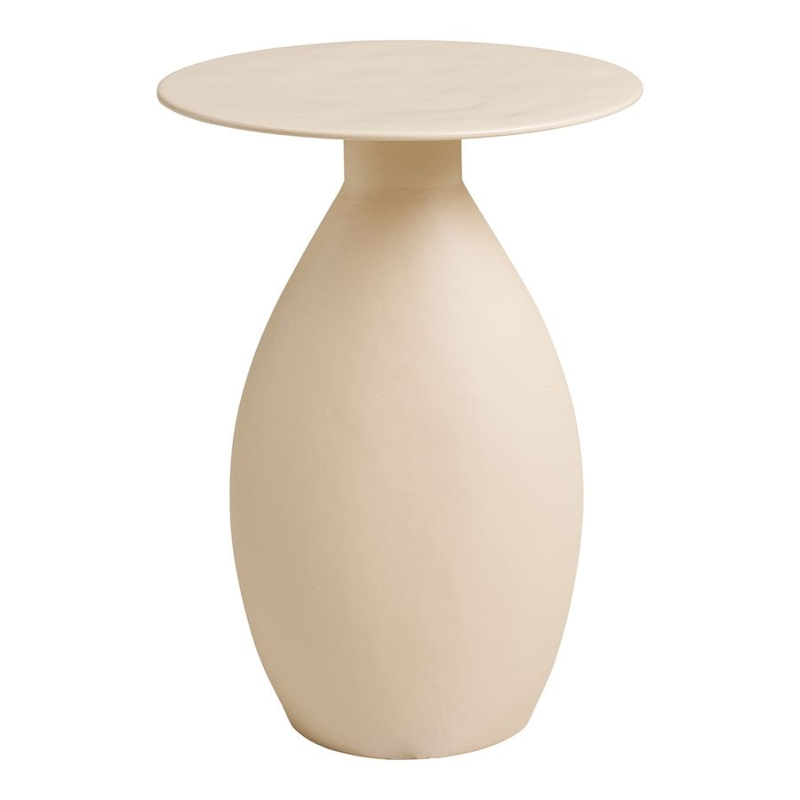 Calais Hjørnebord Off White Ø36Xh50Cm