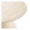 Calais Hjørnebord Off White Ø36Xh50Cm