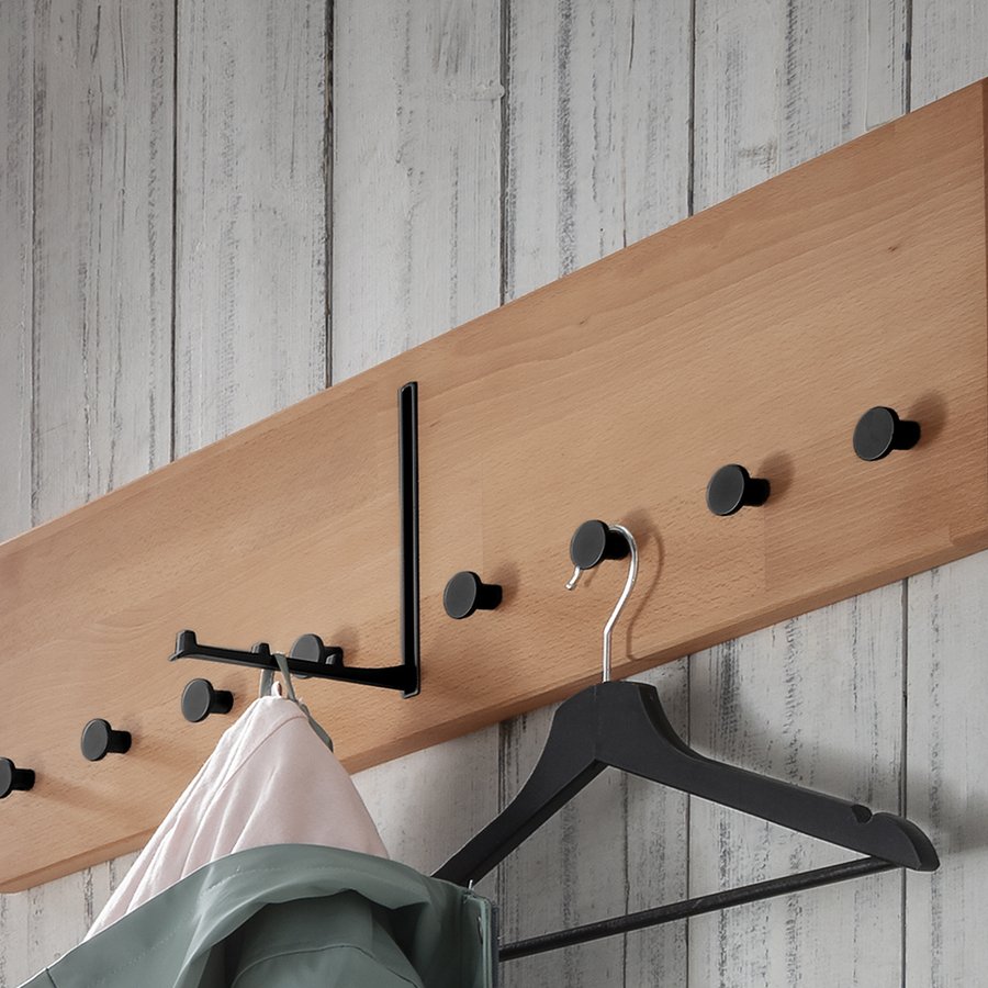 COAT RACK COLON 80 CM. BEECH OIL.810980-82 - Billede 2