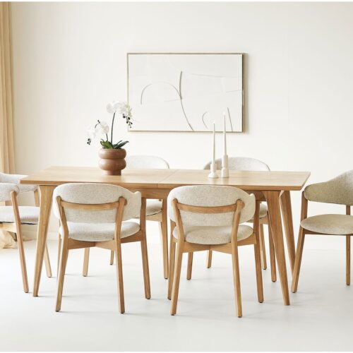 Darwin Dunkirk Spisebordssæt Natur Beige Sæt