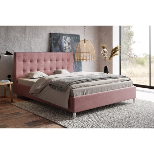 Lux Model 4 Polstret Sengeramme Med Opbevaring Fra CozyQuilt Sleep | Håndlaves i Møbelstof, Fløjl, Velour & Læder - Billede 1