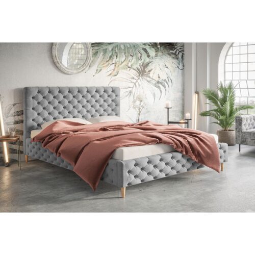 Lux Model 5 Polstret Sengeramme Med Opbevaring Fra CozyQuilt Sleep | Håndlaves i Møbelstof, Fløjl, Velour & Læder - Billede 3