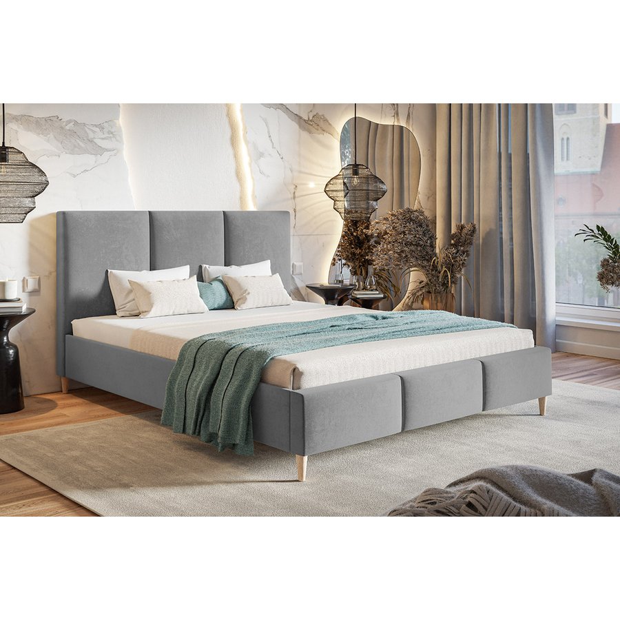 Lux Model 7 Polstret Sengeramme Med Opbevaring Fra CozyQuilt Sleep | Håndlaves i Møbelstof, Fløjl, Velour & Læder - Billede 3