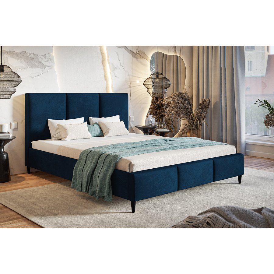 Lux Model 7 Polstret Sengeramme Med Opbevaring Fra CozyQuilt Sleep | Håndlaves i Møbelstof, Fløjl, Velour & Læder - Billede 5