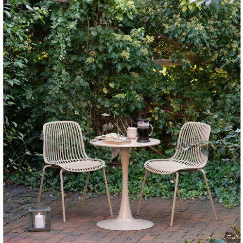 Meira Cafébord Taupe Ø60Xh72Cm