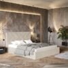 Gold Model 1 Polstret Sengeramme Med Opbevaring Fra CozyQuilt Sleep | Håndlaves i Møbelstof, Fløjl, Velour & Læder - Billede 1