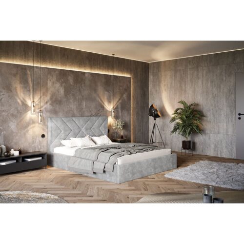 Gold Model 1 Polstret Sengeramme Med Opbevaring Fra CozyQuilt Sleep | Håndlaves i Møbelstof, Fløjl, Velour & Læder - Billede 5