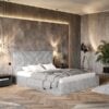 Gold Model 1 Polstret Sengeramme Med Opbevaring Fra CozyQuilt Sleep | Håndlaves i Møbelstof, Fløjl, Velour & Læder - Billede 5