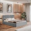 Gold Model 5 Polstret Sengeramme Med Opbevaring Fra CozyQuilt Sleep | Håndlaves i Møbelstof, Fløjl, Velour & Læder - Billede 3