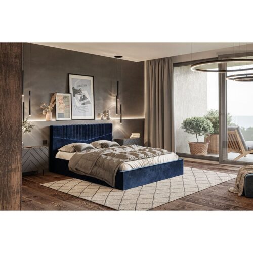 Gold Model 7 Polstret Sengeramme Med Opbevaring Fra CozyQuilt Sleep | Håndlaves i Møbelstof, Fløjl, Velour & Læder - Billede 1