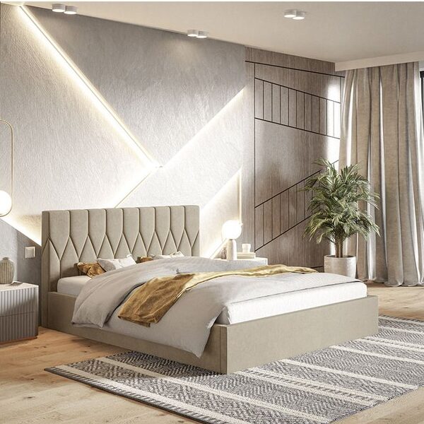 miljoe-gold-model-9-polstret-sengeramme-med-opbevaring-fra-cozyquilt-sleep-hn-3 Gold Model 9 Polstret Sengeramme Med Opbevaring Fra CozyQuilt Sleep | Håndlaves i Møbelstof, Fløjl, Velour & Læder - Billede 3