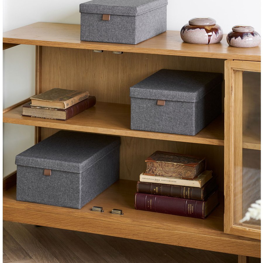 Noto Opbevarings Kasser Mørkegrå Sæt