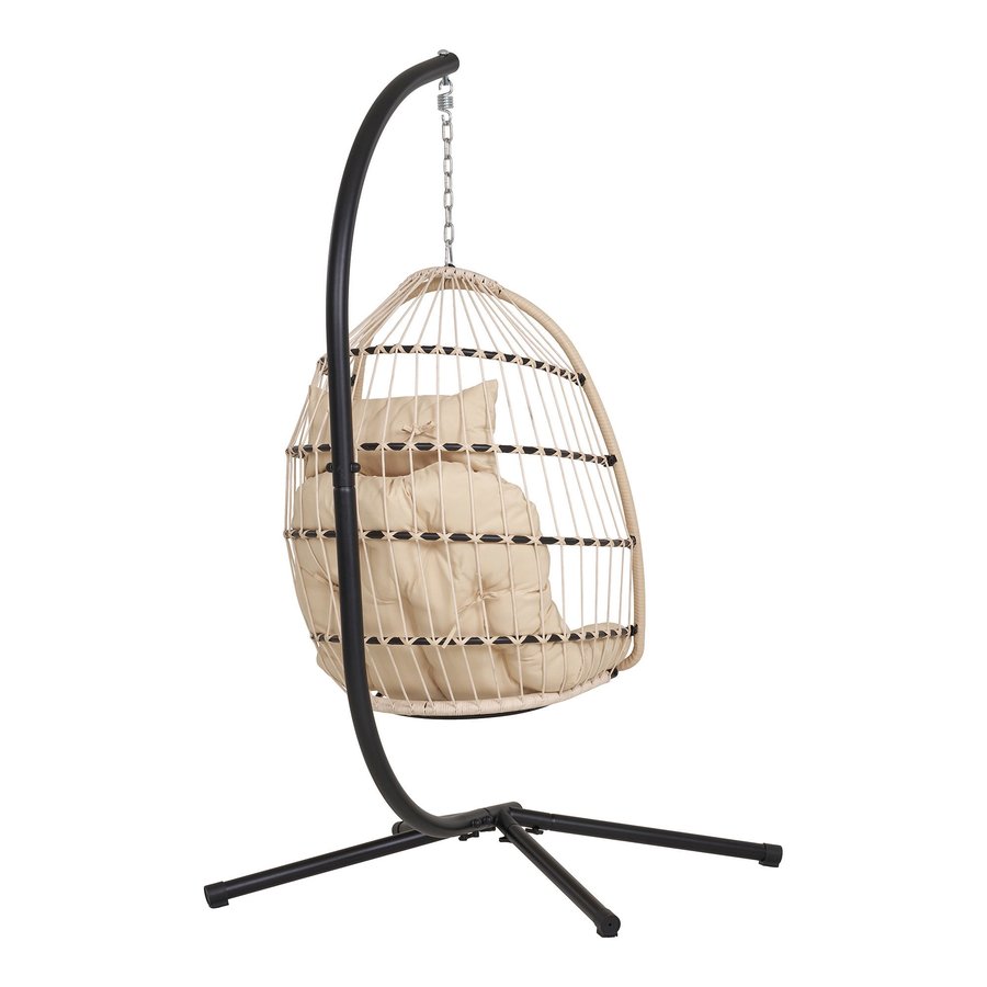 patras-hngestol-i-beigegrsort-fra-house-nordic-107x117x195cm-7850000-6 Patras Hængestol Beige Grå Sort
