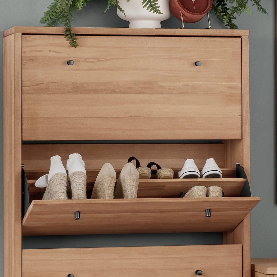 shoe-cabinet-colon-w3-drw-beech-oil810303-82-2 SHOE CABINET COLON w/3 DRW. BEECH OIL.810303-82 - Billede 2