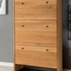shoe-cabinet-colon-w3-drw-oak-oil810303-92-1 SHOE CABINET COLON w/3 DRW. OAK OIL.810303-92 - Billede 1