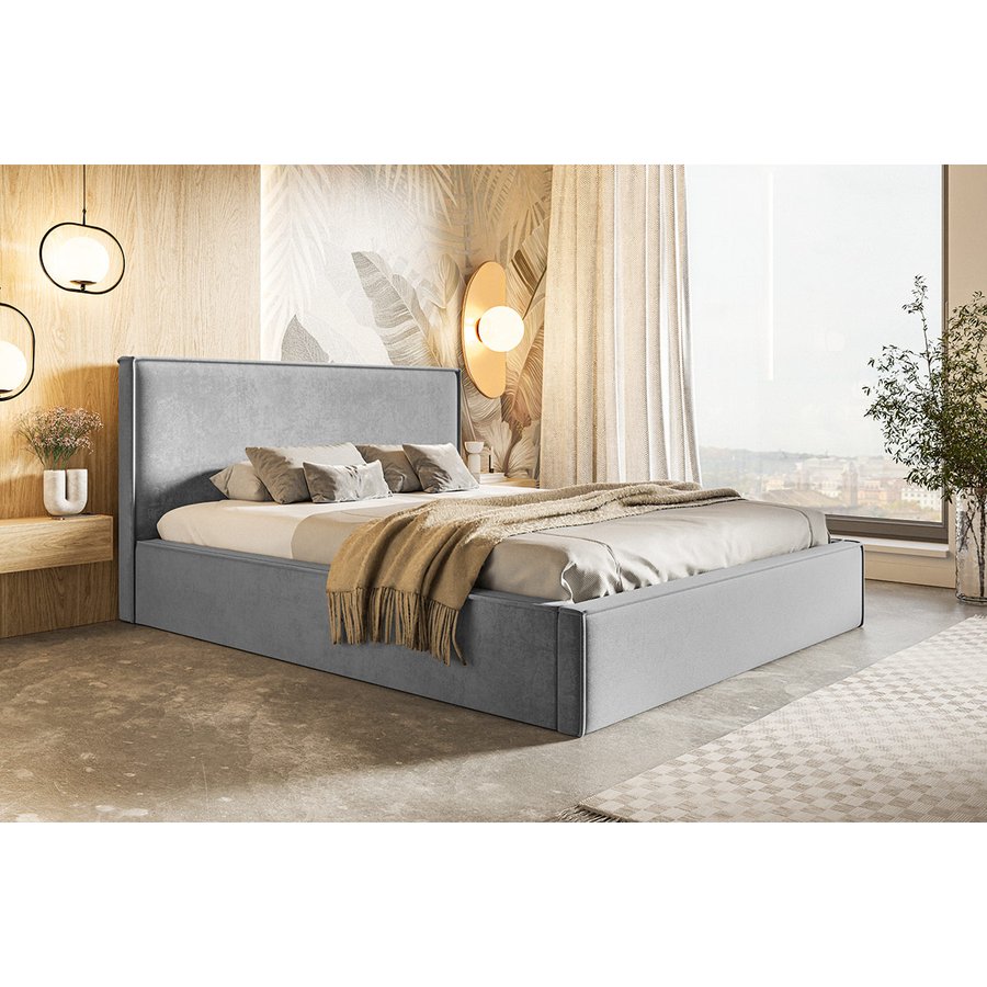 Slim Model 13 Polstret Sengeramme Med Opbevaring Fra CozyQuilt Sleep | Håndlaves i Møbelstof, Fløjl, Velour & Læder - Billede 5