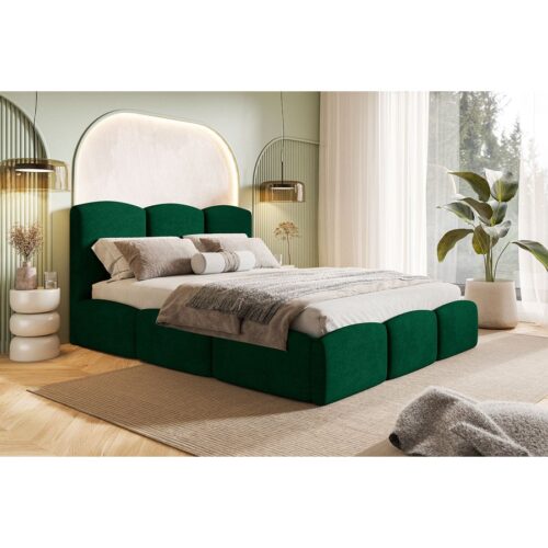 Slim Model 13 Polstret Sengeramme Med Opbevaring Fra CozyQuilt Sleep | Håndlaves i Møbelstof, Fløjl, Velour & Læder - Billede 5