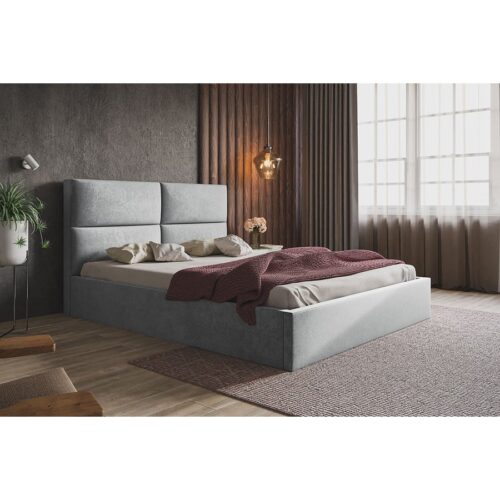 Slim Model 6 Polstret Sengeramme Med Opbevaring Fra CozyQuilt Sleep | Håndlaves i Møbelstof, Fløjl, Velour & Læder - Billede 1