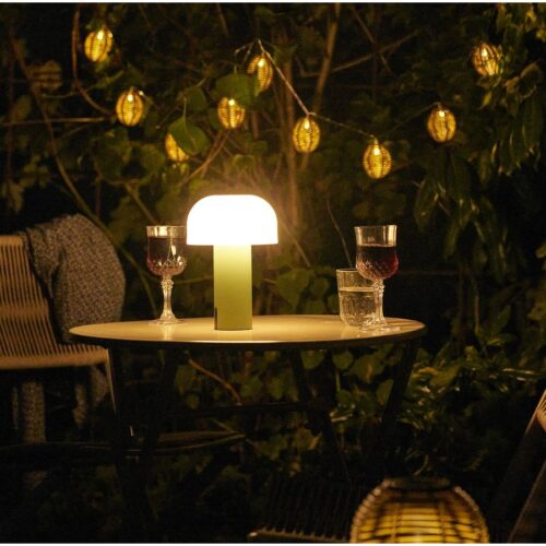 Soham Led Lampe Hvid Grøn Ø15Xh22Cm