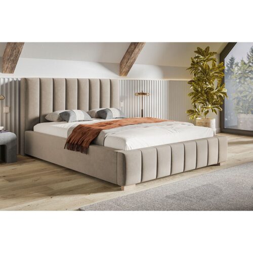 Superior Model 10 Polstret Sengeramme Med Opbevaring fra CozyQuilt Sleep | Håndlaves i Møbelstof, Fløjl, Velour & Læder