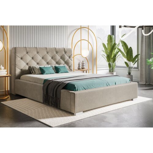 Superior Model 11 Polstret Sengeramme Med Opbevaring Fra CozyQuilt Sleep | Håndlaves i Møbelstof, Fløjl, Velour & Læder