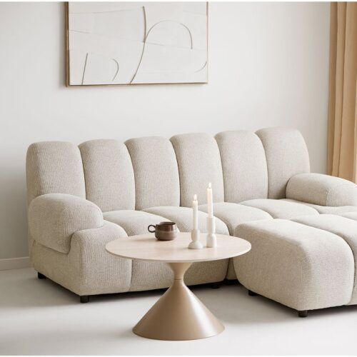 Taza Personers Modulsofa Puf Sand Højrevendt