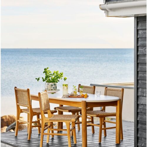 Terracina Spisebord Natur Hvid