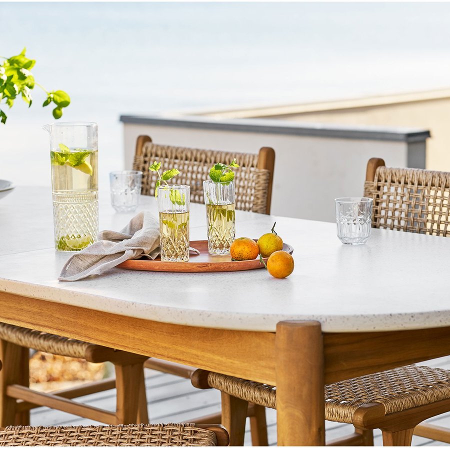 Terracina Spisebord Natur Hvid