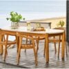 Terracina Spisebord Natur Hvid