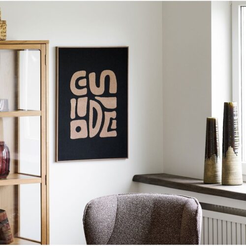 Tine Tufted Vægdekoration Natur