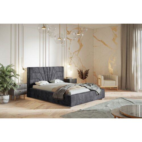 Top Model 1 Polstret Sengeramme Med Opbevaring Fra CozyQuilt Sleep | Håndlaves i Møbelstof, Fløjl, Velour & Læder - Billede 5