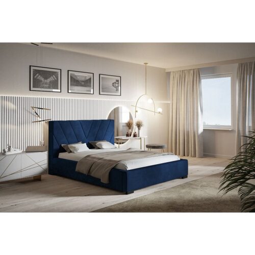 Top Model 2 Polstret Sengeramme Med Opbevaring Fra CozyQuilt Sleep | Håndlaves i Møbelstof, Fløjl, Velour & Læder - Billede 3