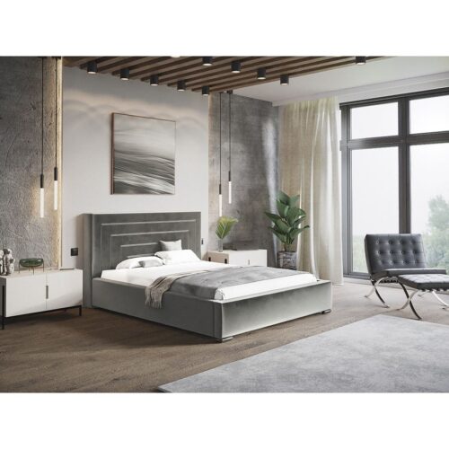 Top Model 3 Polstret Sengeramme Med Opbevaring Fra CozyQuilt Sleep | Håndlaves i Møbelstof, Fløjl, Velour & Læder - Billede 1