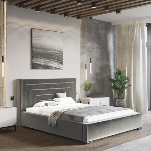 Top Model 3 Polstret Sengeramme Med Opbevaring Fra CozyQuilt Sleep | Håndlaves i Møbelstof, Fløjl, Velour & Læder - Billede 1