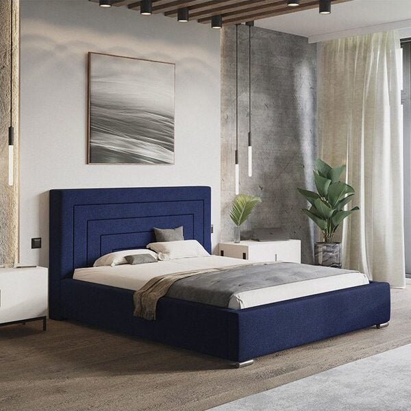 Top Model 3 Polstret Sengeramme Med Opbevaring Fra CozyQuilt Sleep | Håndlaves i Møbelstof, Fløjl, Velour & Læder - Billede 5