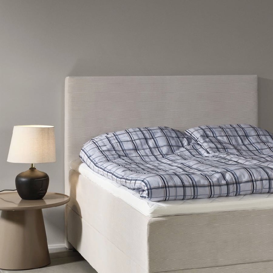 Sengegavl Betrukket i Polyester med Justerbar Højde fra Lexpo Living | 120:140:160:180x127-132 cm | Flere Farver hos uniquebeds, home & living