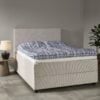 Space Dreams Seng i Møbelstof med Opbevaring & Sorte Træben fra Lexpo Living | 80:90:120:140:160:180x200x55 cm | Flere Farver hos uniquebeds, home & living